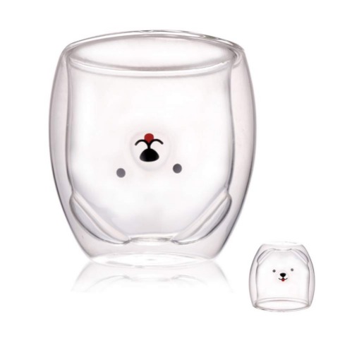 Taza de café perrito feliz