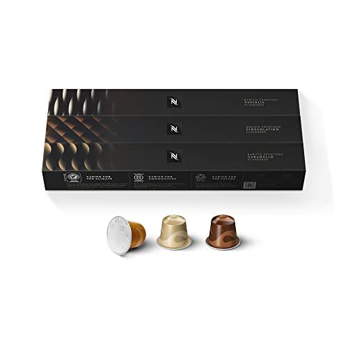 Nespresso Capsules OriginalLine, Barista Flavored Pack, Mild Roast Espresso Coffee, 30 Count Espresso Coffee Pods, Brews 1.35 Ounce - Barista Flavor Variety Pack - 30 Count (Pack of 1)