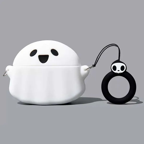 Spooky Ghost AirPods Cases Glowing Halloween AirPods Pro 2 Cover - AirPods 1/2