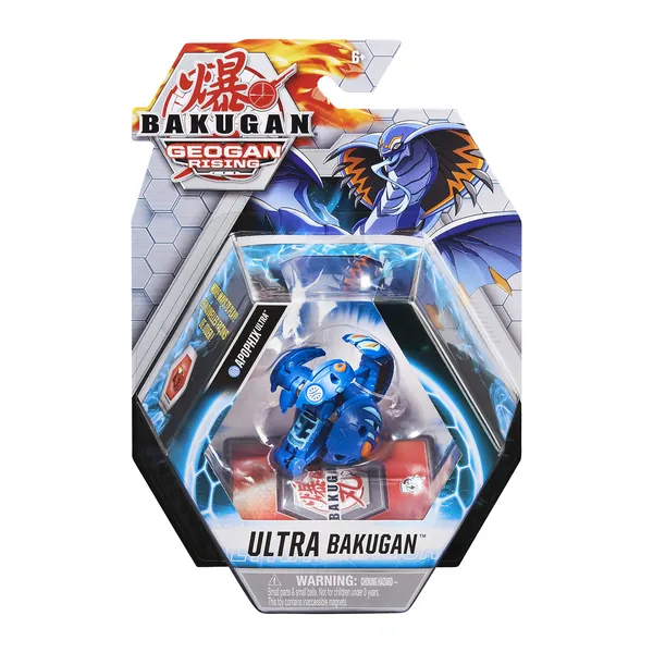 Bakugan Ultra, Apophix, 3-inch Tall Geogan Rising Collectible Action Figure and Trading Card -