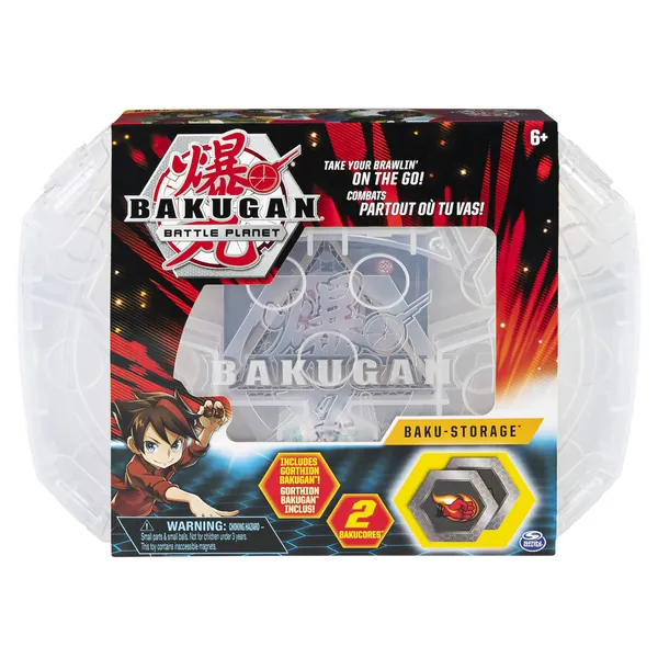 Bakugan, Baku-Storage Case (White) Collectible Creatures, for Ages 6 and Up -