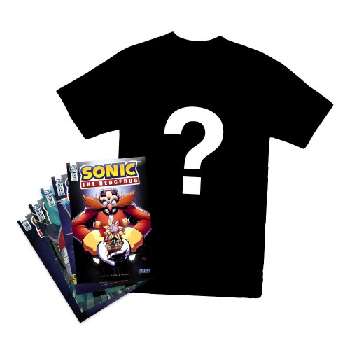Sonic the Hedgehog IDW Comics and Mystery Tee Bundle | 2X-Large
