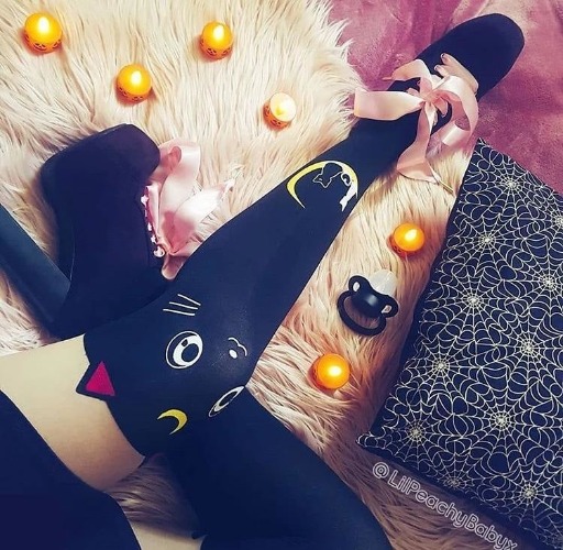 Kitten Tights - Black Cat