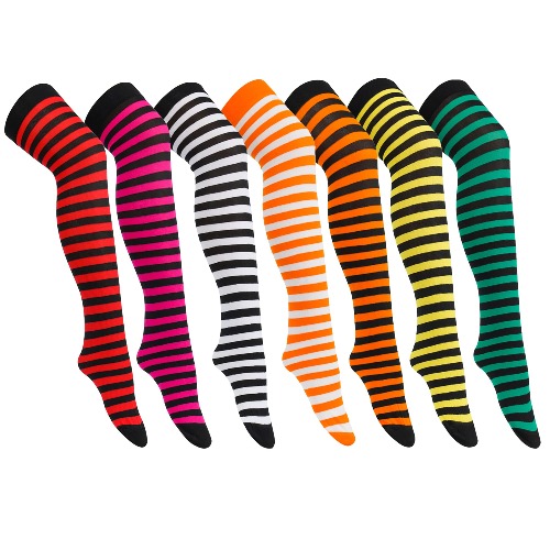 7 Pairs Long Thigh High Socks