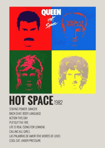 ~Queen Hot Space Poster~