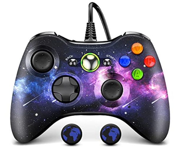 AceGamer Wired PC Controller for Xbox 360, Game Controller for Steam PC 360 with Dual-Vibration Compatible with Xbox 360 Slim and PC Windows 7,8,10,11