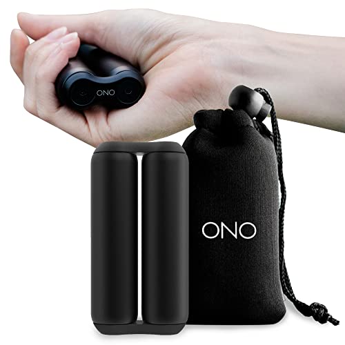 ONO Roller Full Size, Aluminum (Black) - Handheld Fidget Toy for Adults | Help Relieve Stress, Anxiety, Tension | Promotes Focus, Clarity | Compact, Portable Design - Full Size/Aluminum - Black