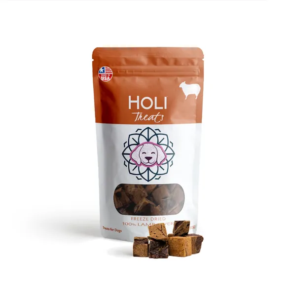 Lamb Liver Dog Treats by HOLI - 8 oz