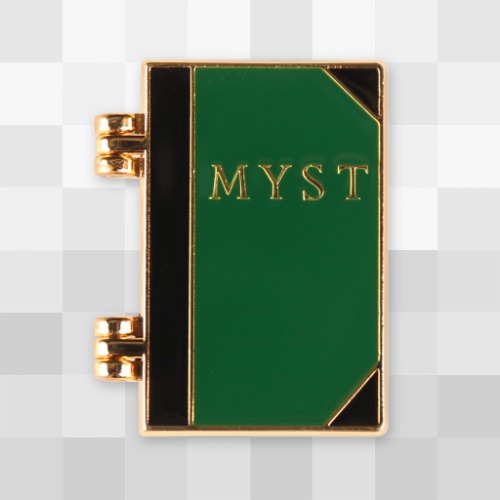 Myst Opening Book Pin