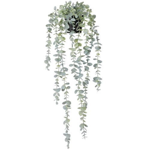 COCOBOO Artificial Hanging Plants Fake Potted Eucalyptus 