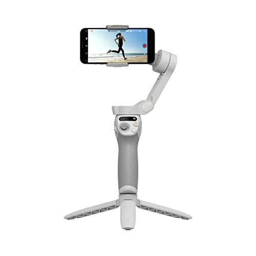DJI, Estabilizador inteligente Osmo Mobile SE en tres ejes para teléfonos, portátil y plegable, brazo extensible integrado, para Android y iPhone con ShotGuides, para videoblogs, YouTube y TikTok - Osmo Mobile SE - Individual