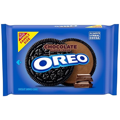 OREO Chocolate Creme Chocolate Sandwich Cookies, Family Size, 18.71 oz