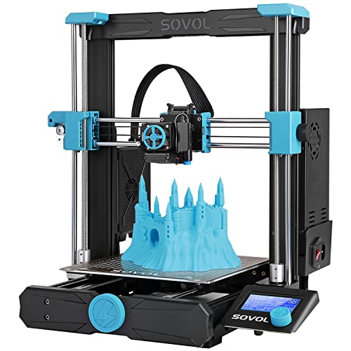 Sovol SV06 3D Printer Open Source with All Metal Hotend Planetary Dual Gear Direct Drive Extruder 25-Point Auto Leveling PEI Build Plate 32 Bit Silent Board Printing Size 8.66x8.66x9.84 inch - SV06