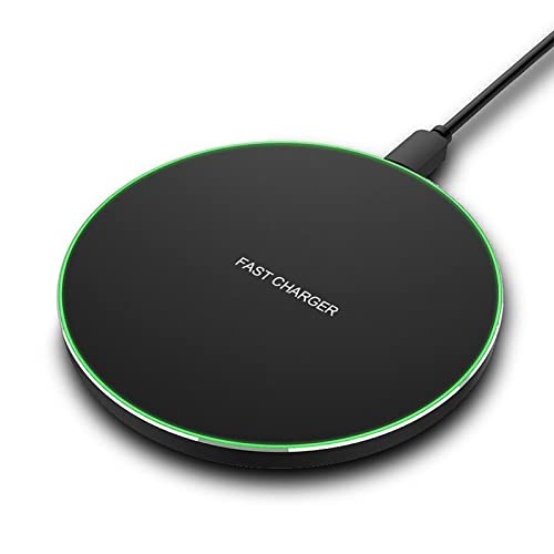 Fast Wireless Charger,20W Max Wireless Charging Pad Compatible with iPhone 14/14 Plus/14 Pro/14 Pro Max/13/12/11/X/8,AirPods;FDGAO Wireless Charge Mat for Samsung Galaxy S22/S20/Galaxy Buds - 20W-Black