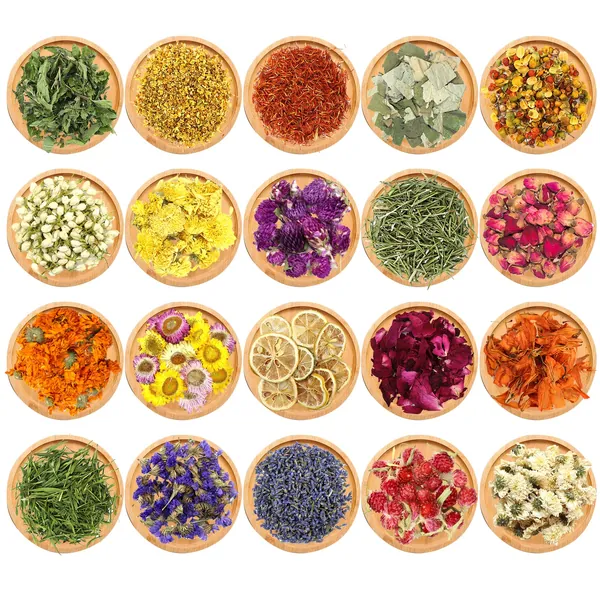 Dreamtop 20 Arten Getrocknete Blüten Getrocknete Kräuter und Blumen Trockenblumen Set Blüten für Seifenherstellung Blütenblätter Und Knospen für Seife Kerzenherstellung