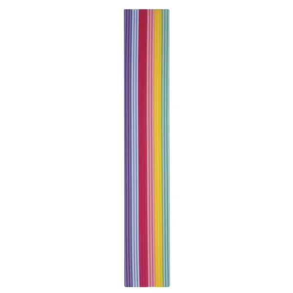 Rayher Hobby 31498000 Wachs-Zierstreifen Pastell, 230 x 2 mm, 6 Farben á 3 Streifen sortiert