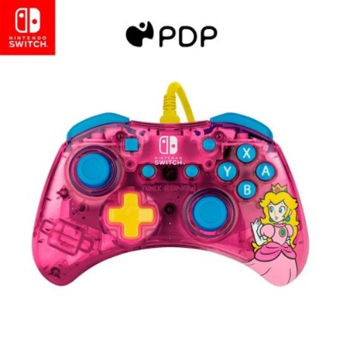 Nintendo Switch | PDP Rock Candy Wired Controller for Nintendo Switch/Lite/Oled- Bubblegum Princess Peach