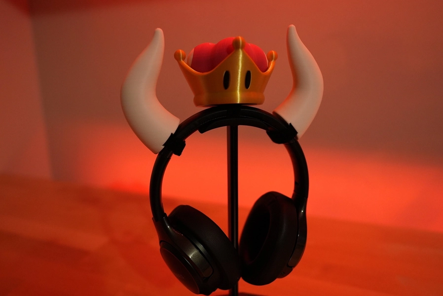 Headphone Bowsette Crown | Super Crown, Cosplay Set, Horns
