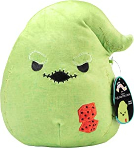 Squishmallows 8" Nightmare Before Christmas Green Oogie Boogie Plush - Official Kellytoy - Soft and Squishy Stuffed Animal Toy - Great Gift for Kids