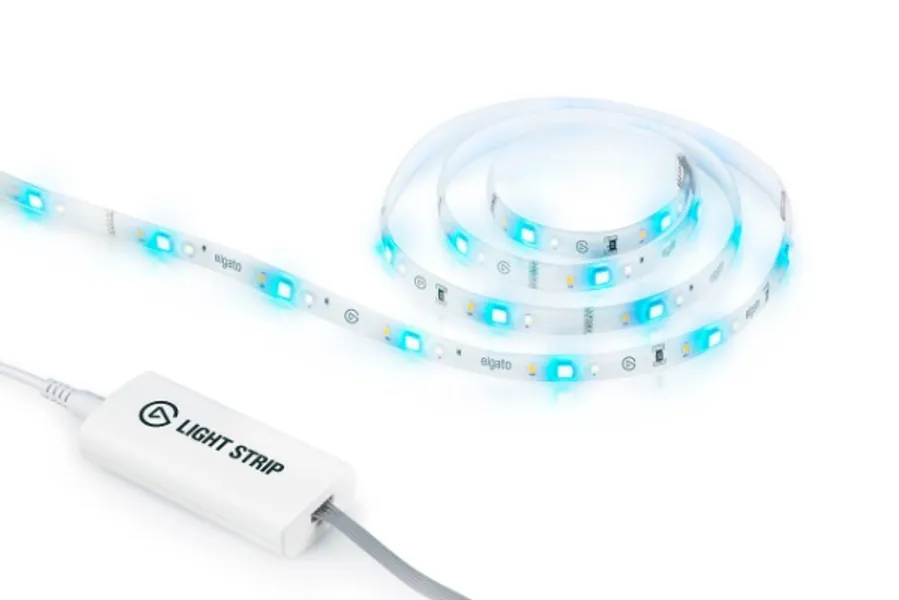 Corsair Elgato Elgato Light Strip RGBWW LEDs, 2000 lumens, 16 Million Colors, Warm/Cold White, app Control, iOS, Android, PC, Mac, Stream Deck Integration