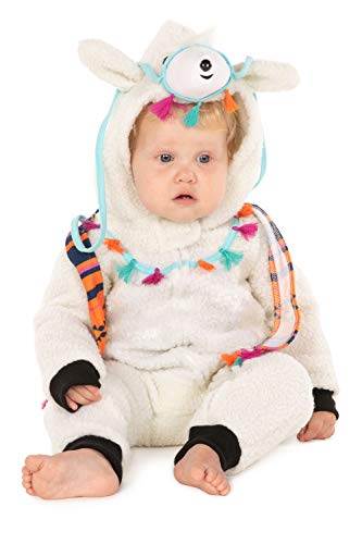 Llama Onesie for HailBaby! - Comfy Cute Animal Themed Young Children's Halloween Romper - Llama (White) - 18-24M