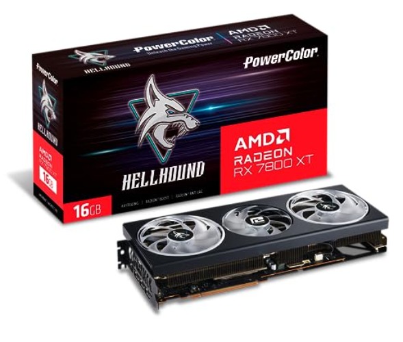 PowerColor Hellhound AMD Radeon RX 7800 XT 16GB GDDR6 Graphics Card - 7800 XT Hellhound