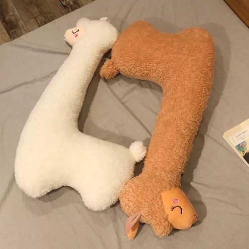 Giant Stuffed Llama Stress Relief Plush | 3.3 ft / White