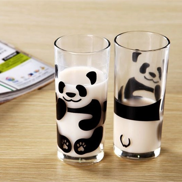 Cute Panda Glass Highball Drinking Glass Panda Gift Housewarming Glass