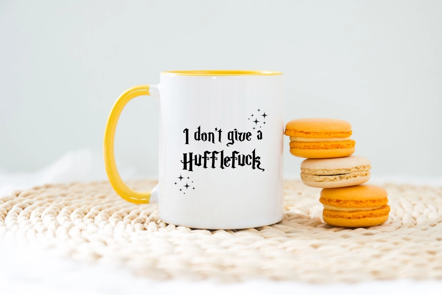 I Don't Give A Hufflefuck Mug, Gift Idea For Bookworms, Hufflefuck Mug, Gift For Her, Hufflefuck Gift Mug, Bookish Gift, Magical Gift Mug