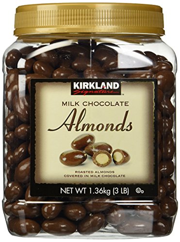 Kirkland Signature Milk Chocolate Roasted Almonds, 48 Ounce - Milk Chocolate - 48 Ounce (Pack of 1)
