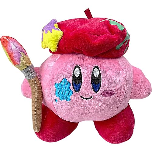 SUNSK Kuscheltier für Kirby Plüschtier Stofftier Cartoon Plüschtier für Kirby Plüschtiere Kawaii Plüschpuppe Plush Soft Toy für Kinder Geburtstag Weihnachten Geschenk Spielzeug 23 cm (Rosa)