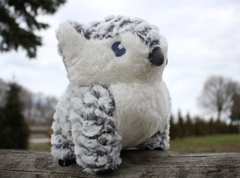 PREORDER White/Brown/Red Baby Owlbear Plushie - D&D 5e Tabletop Gaming Dice Stuffed Toy by Baby Bestiary