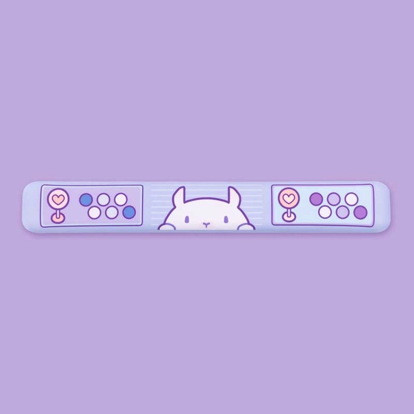 Cute Gaming Mouse Mat Purple Large Desk Mat Keyboard Wrist Rest Kawaii Decor - B