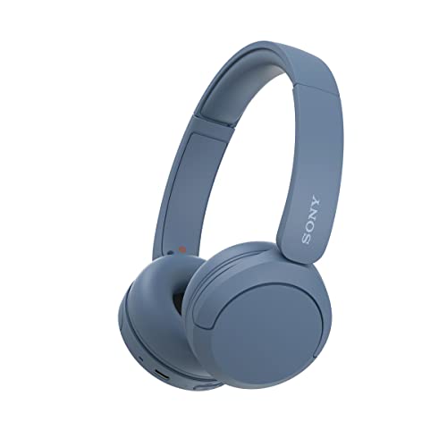 Sony WH-CH520 Wireless Headphones Bluetooth On-Ear Headset with Microphone, Blue New - Blue