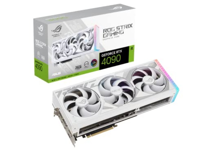 ASUS ROG Strix GeForce RTX ™ 4090 White Edition Gaming Graphics Card (PCIe 4.0, 24GB GDDR6X, HDMI 2.1a, DisplayPort 1.4a) - ROG Strix - RTX4090|White