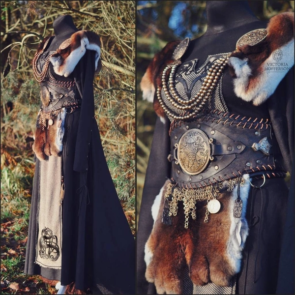 SKAÐI v2 Viking inspired fantasy dress