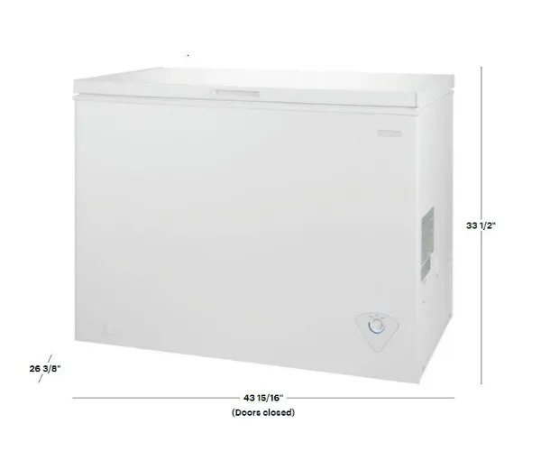 Insignia™ - 10.2 Cu. Ft. Garage-Ready Chest Freezer - White
