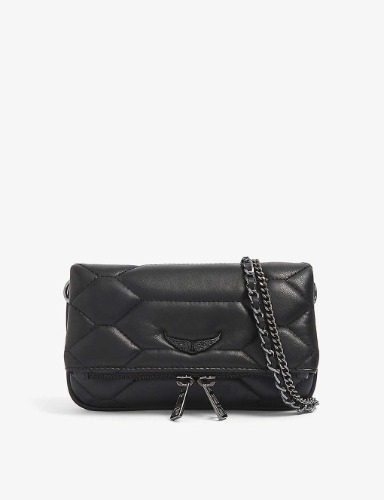 Rock nano leather cross-body bag