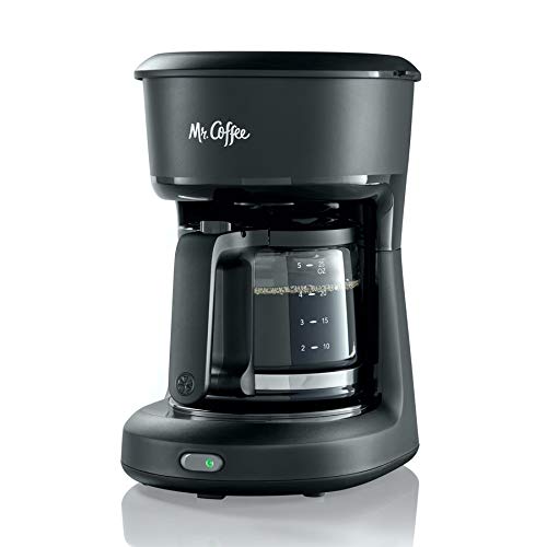 Mr. Coffee 2129512, 5-Cup Mini Brew Switch Coffee Maker, Black - Black