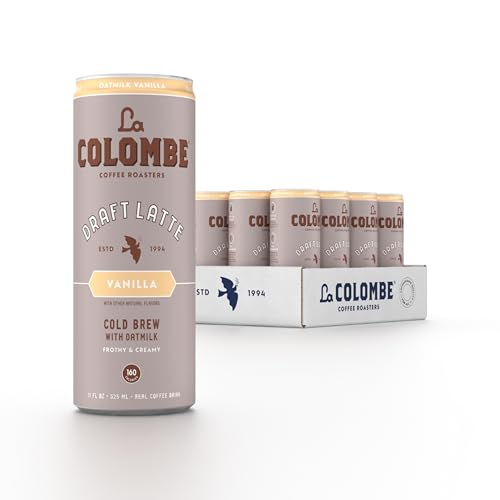 La Colombe Coffee, Oatmilk Vanilla Latte, 11 fl oz Cans (Pack of 12), Coffeehouse Quality Cold Brew, Specialty Grade Coffee Beans, Ready-to-Drink On-the-Go - Oatmilk Vanilla - 11 Fl Oz (Pack of 12)