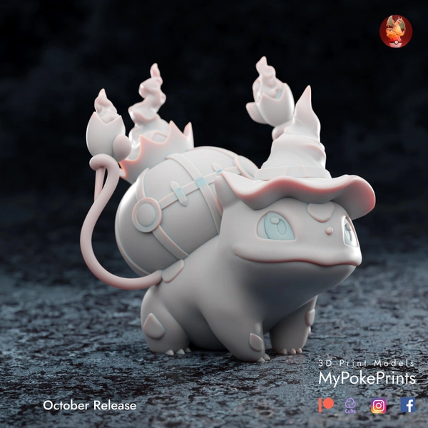 Unpainted Halloween Bulbasaur