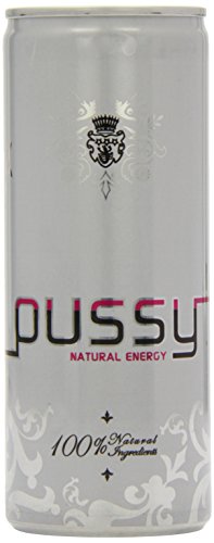 Pussy Natural Energy Drink, 250 ml (Pack of 24)