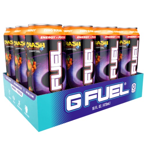 G FUEL 12 Pack Energy Cans - Wumpa Fruit Apple Mango Cans
