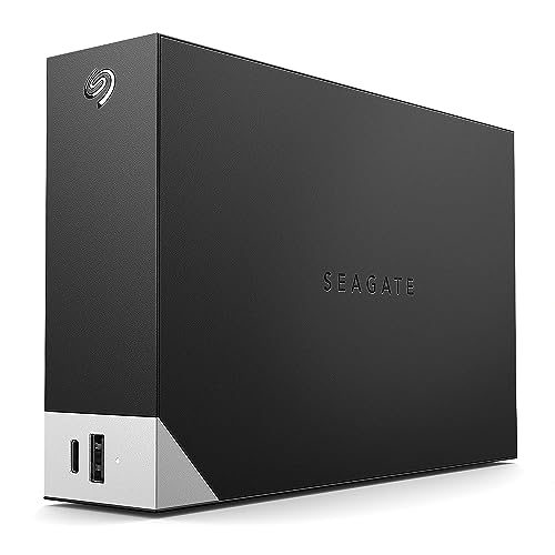 Seagate One Touch Hub 8TB External Hard Drive Desktop HDD – USB-C and USB 3.0 port, for Computer Workstation PC Laptop Mac, 4 Months Adobe Creative Cloud Photography plan (STLC8000400) - 8TB - Desktop Hub