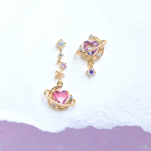 Interplanetary Love Earrings - Gold