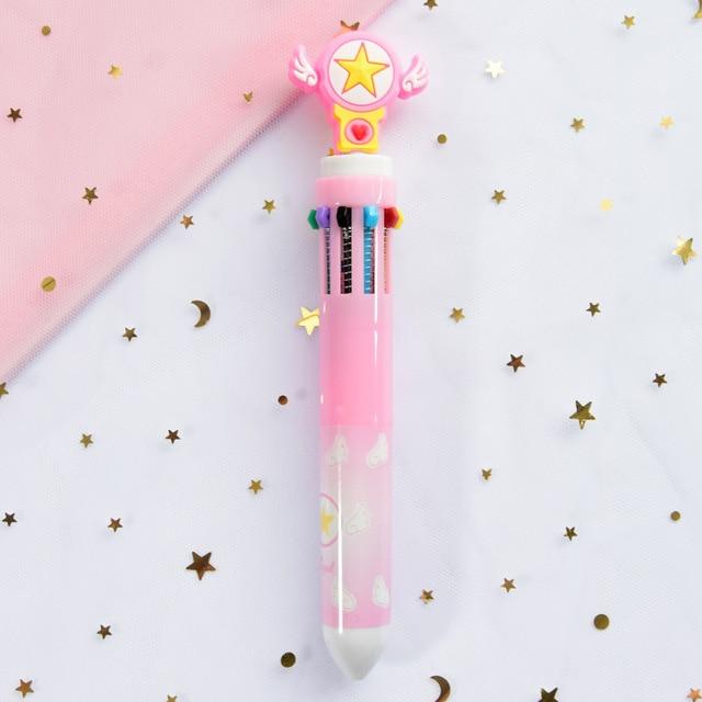 Multicolored Kawaii Pens - Card Captor