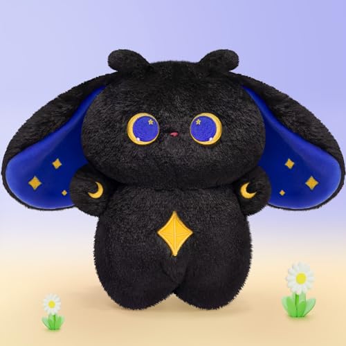 Mewaii Sheep Plush Toys, Kawaii Goat Stuffed Animals Squishy Doll, Cute Goat Plushie Pillow, Home Decor Plush Throw Pillow Gifts for Kids (10 Inches) - Black Goat - 10 Inch