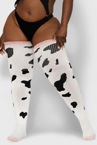 Thunda Tūbbies  - Cow Print (White w/Black Spots)