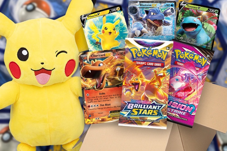 Pokemon Card Crate - The Pokemon Gift Mystery Box | Premium
