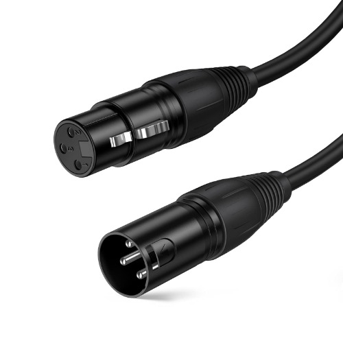 XLR Cable, CableCreation 6 FT XLR Male to XLR Female Balanced 3 PIN Microphone Cables, Black - 6FT/1.8M $22.99